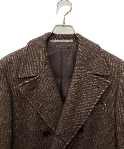 Cantarelli（カンタレリ）Cantarelli (カンタレリ) カシミヤリネンシルクダブルコート ブラウン サイズ:44の古着・服飾アイテム