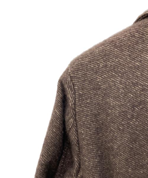 Cantarelli（カンタレリ）Cantarelli (カンタレリ) カシミヤリネンシルクダブルコート ブラウン サイズ:44の古着・服飾アイテム