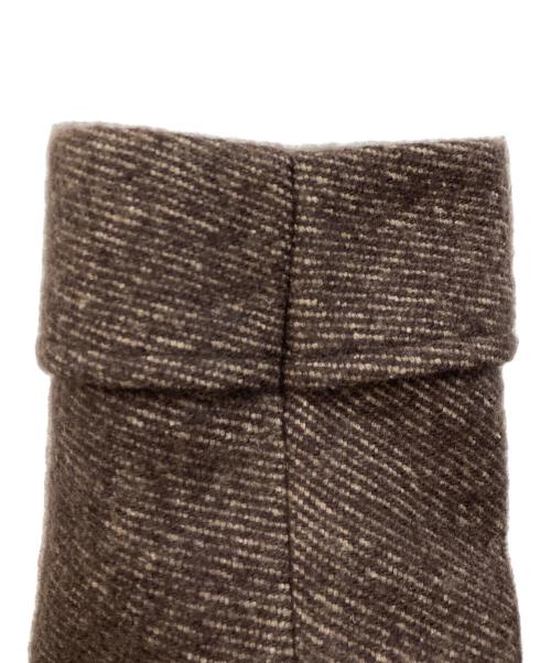 Cantarelli（カンタレリ）Cantarelli (カンタレリ) カシミヤリネンシルクダブルコート ブラウン サイズ:44の古着・服飾アイテム