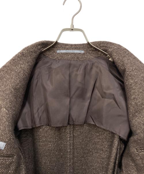 Cantarelli（カンタレリ）Cantarelli (カンタレリ) カシミヤリネンシルクダブルコート ブラウン サイズ:44の古着・服飾アイテム