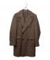 Cantarelli（カンタレリ）の古着「カシミヤリネンシルクダブルコート」｜ブラウン
