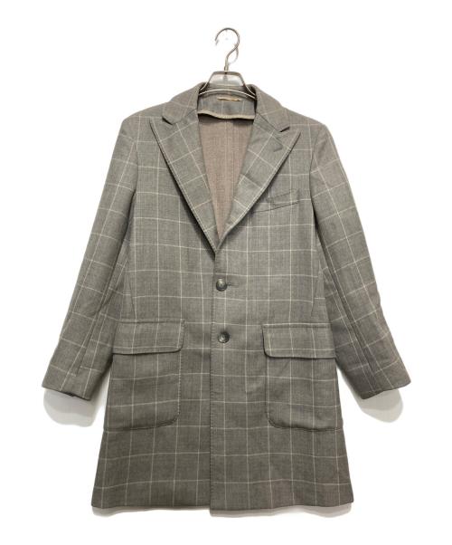 eidos（エイドス）eidos (エイドス) チェックコート グレー サイズ:サイズ44の古着・服飾アイテム
