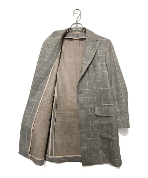 eidos（エイドス）eidos (エイドス) チェックコート グレー サイズ:サイズ44の古着・服飾アイテム