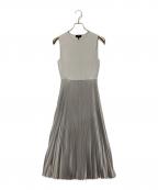 theoryセオリー）の古着「Satin Texture Crew SL PLT DR」｜グレー