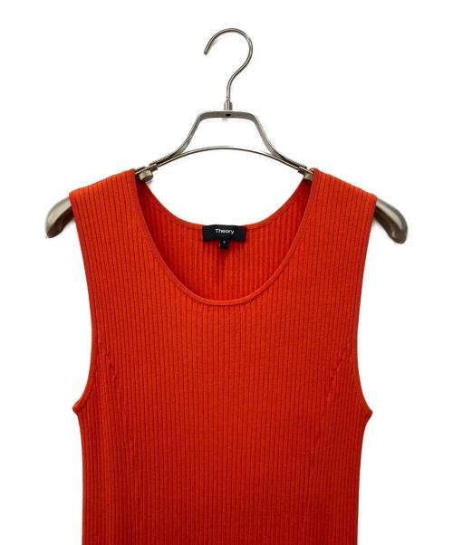 theory（セオリー）theory (セオリー) DREPE KINIT WIDE RIB FLARE DR オレンジ サイズ:Ｓの古着・服飾アイテム
