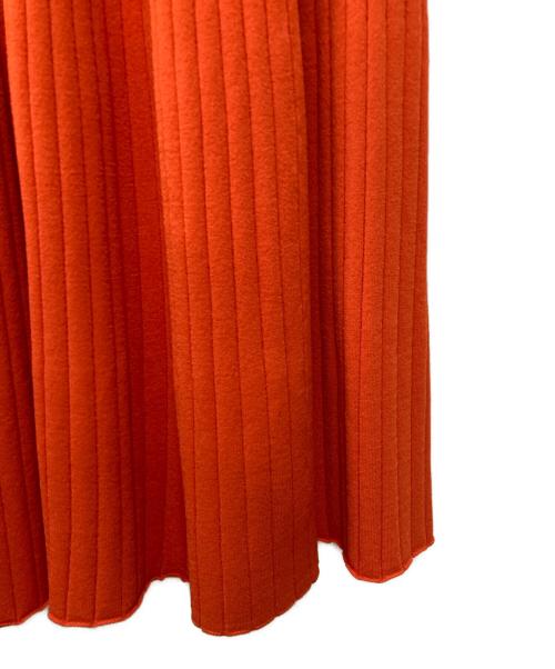 theory（セオリー）theory (セオリー) DREPE KINIT WIDE RIB FLARE DR オレンジ サイズ:Ｓの古着・服飾アイテム