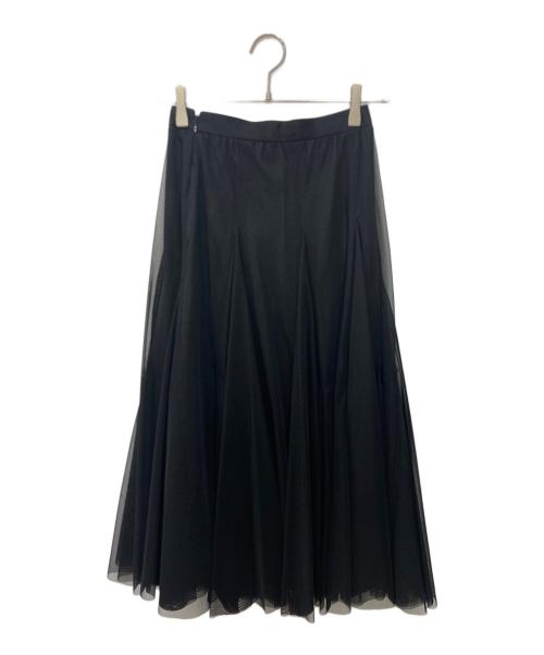 ANAYI（アナイ）ANAYI (アナイ) タックシアースカート ブラック サイズ:34の古着・服飾アイテム
