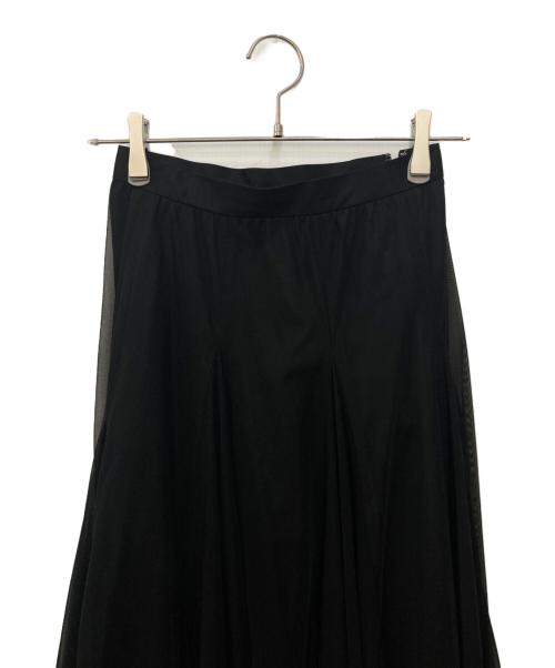 ANAYI（アナイ）ANAYI (アナイ) タックシアースカート ブラック サイズ:34の古着・服飾アイテム