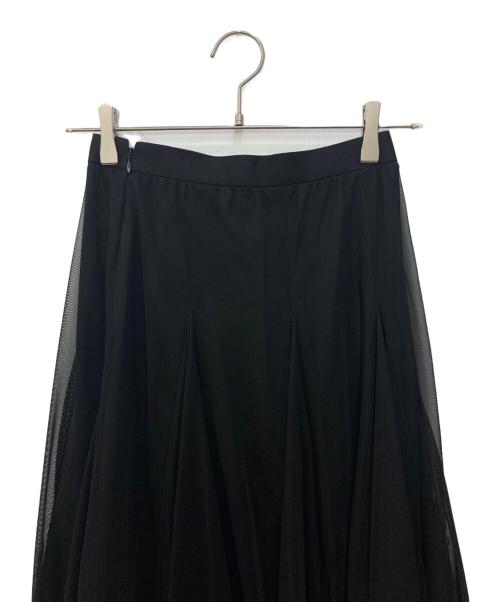 ANAYI（アナイ）ANAYI (アナイ) タックシアースカート ブラック サイズ:34の古着・服飾アイテム
