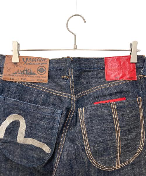 YAMANE（ヤマネ）YAMANE (ヤマネ) Lot2100 カモメ刺繍デニムパンツ インディゴ サイズ:SIZE 32/34の古着・服飾アイテム