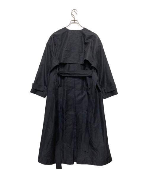 Spick and Span（スピック＆スパン）Spick and Span (スピック＆スパン) C／Cu ノーカラートレンチコート ネイビー サイズ:34の古着・服飾アイテム