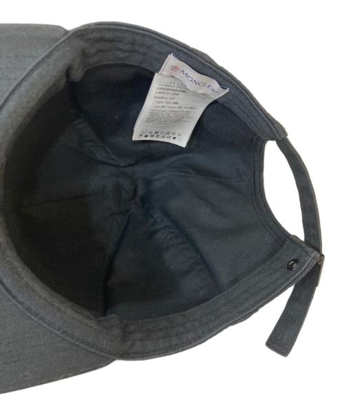 MONCLER（モンクレール）MONCLER (モンクレール) BASE BALL CAP ブラックの古着・服飾アイテム