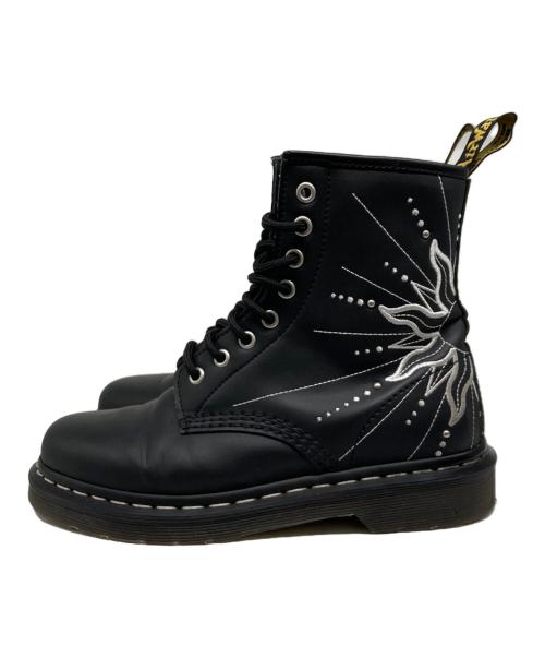 Dr.Martens（ドクターマーチン）Dr.Martens (ドクターマーチン) 1460 SOLAR FLARE 8 ホール ブーツ ブラック サイズ:25の古着・服飾アイテム