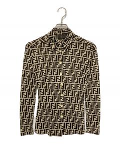 中古・古着通販】FENDI (フェンディ) パイル地ズッカ柄ワンピース