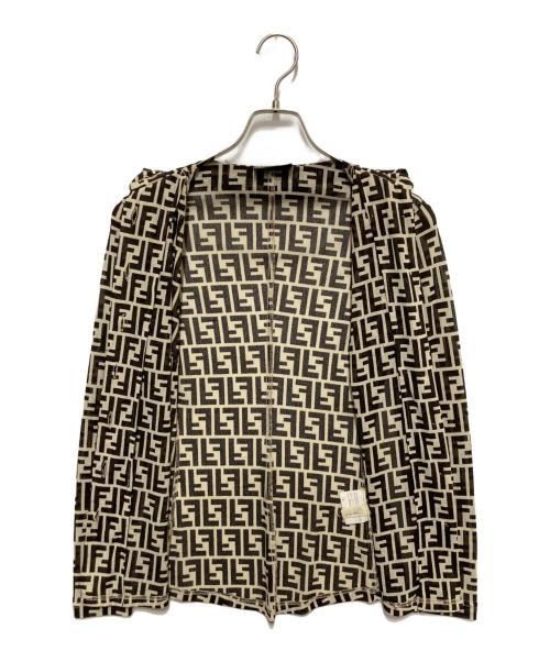 FENDI（フェンディ）FENDI (フェンディ) ズッカ柄総柄シャツ ベージュ サイズ:40の古着・服飾アイテム