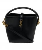 Saint Laurent Parisサンローランパリ）の古着「Le37ミニバケット2Wayショルダーバッグ」｜ブラック