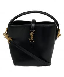 Saint Laurent Paris（サンローランパリ）の古着「Le37ミニバケット2Wayショルダーバッグ」｜ブラック