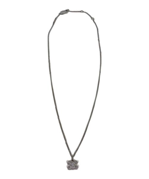 CELINE（セリーヌ）CELINE (セリーヌ) トリオンフ ラインストーン ネックレス/ロジウムフィニッシュ ブラス＆クリスタル シルバーの古着・服飾アイテム