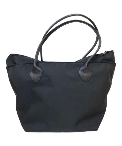 Herve Chapelier（エルベシャプリエ）Herve Chapelier (エルベシャプリエ) レザーハンドルナイロン舟形トートバッグ ブラックの古着・服飾アイテム
