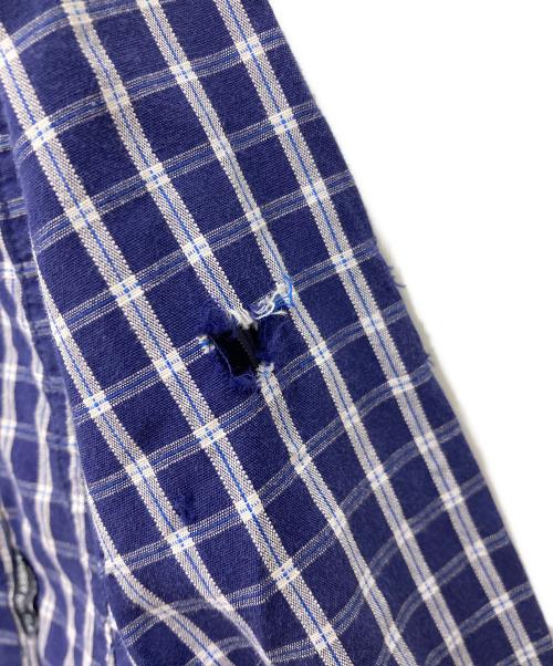 stussy（ステューシー）stussy (ステューシー) チェックシャツ ネイビー サイズ:Mの古着・服飾アイテム