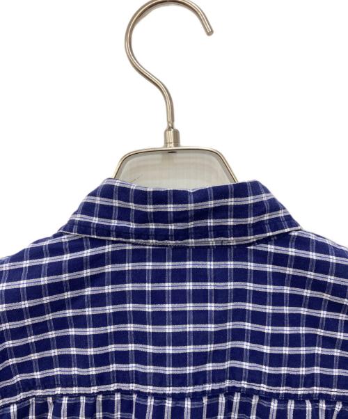 stussy（ステューシー）stussy (ステューシー) チェックシャツ ネイビー サイズ:Mの古着・服飾アイテム