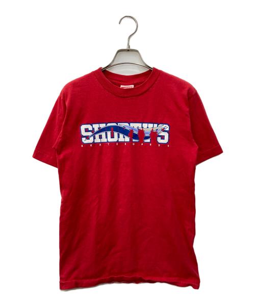 shorty's（ショーティーズ）shorty's (ショーティーズ) ロゴプリントTシャツ レッド サイズ:Ｓの古着・服飾アイテム