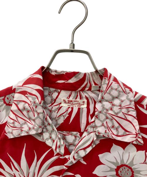 Sun Surf（サンサーフ）Sun Surf (サンサーフ) アロハシャツ レッド サイズ:Ｓの古着・服飾アイテム
