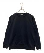 COMOLIコモリ）の古着「ナイロンコットン裏毛 長袖クルー」｜ネイビー