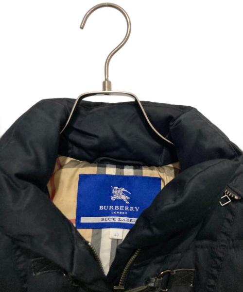 Burberry's（バーバリー）Burberry's (バーバリー) ラクーンファー付きダウンコート ブラック サイズ:40の古着・服飾アイテム