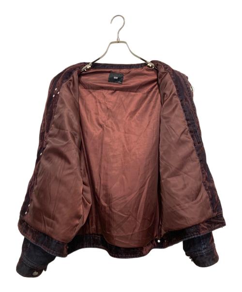 HARE（ハレ）HARE (ハレ) ナカワタファイヤーマンバックルデニムブルゾン レッド サイズ:MEDIUMの古着・服飾アイテム
