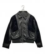 HARE Essence LineHARE Essence Line）の古着「TSUNAGARIレザーブルゾン」｜ブラック