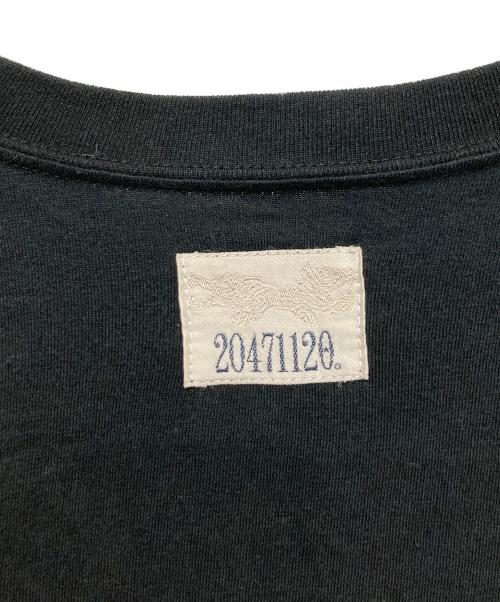 20471120（トゥオーフォーセブンワンワントゥーオー）20471120 (トゥオーフォーセブンワンワントゥーオー) ヒョーマtシャツ ブラック サイズ:Ⅿの古着・服飾アイテム