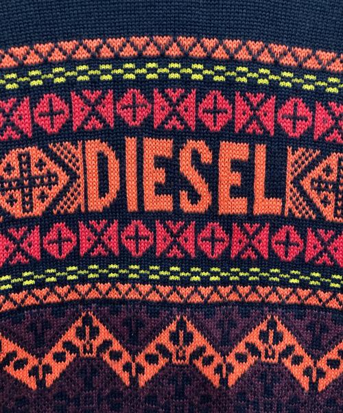 DIESEL（ディーゼル）DIESEL (ディーゼル) ロゴニット ブラック サイズ:Lの古着・服飾アイテム