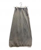 DIESELディーゼル）の古着「マキシスカート」｜グレー