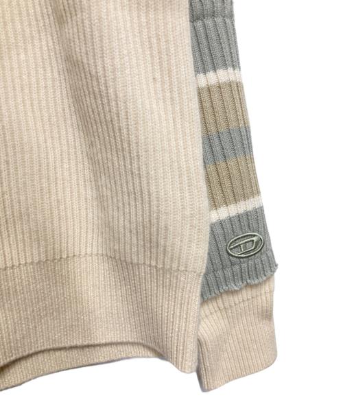 DIESEL（ディーゼル）DIESEL (ディーゼル) K-LIFE ニット ベージュ サイズ:Mの古着・服飾アイテム