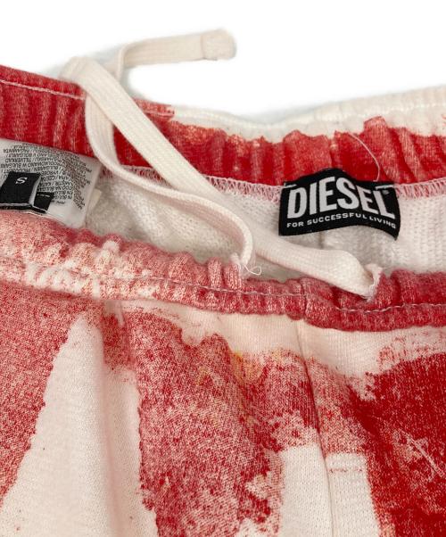 DIESEL（ディーゼル）DIESEL (ディーゼル) P-MARSHY レッド×ホワイト サイズ:Sの古着・服飾アイテム