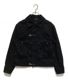 ZARA（ザラ）の古着「ファイヤーマンデニムジャケット」｜ブラック