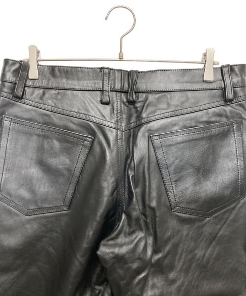 HORN WORKS（ホーンワークス）HORN WORKS (ホーンワークス) レザーパンツ ブラック サイズ:SIZE 91cmの古着・服飾アイテム