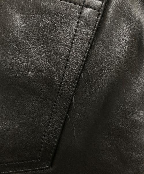 HORN WORKS（ホーンワークス）HORN WORKS (ホーンワークス) レザーパンツ ブラック サイズ:SIZE 91cmの古着・服飾アイテム