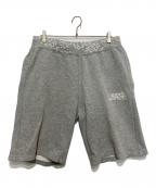 stussyステューシー）の古着「フラワープリント スウェット ショーツ」｜グレー