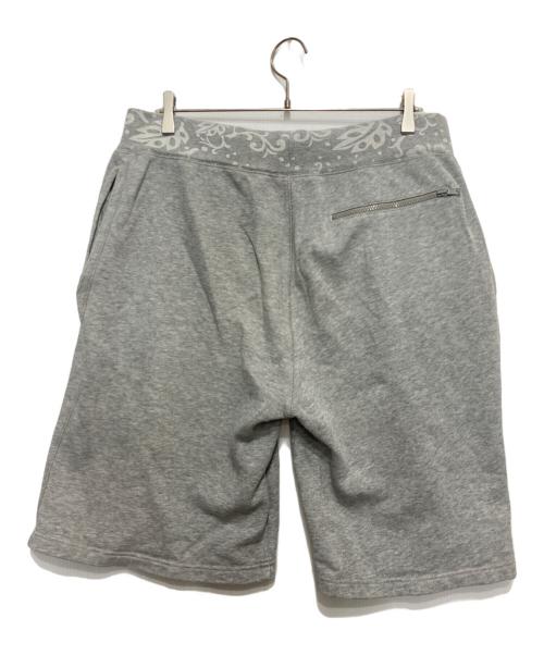 stussy（ステューシー）stussy (ステューシー) フラワープリント スウェット ショーツ グレー サイズ:Lの古着・服飾アイテム