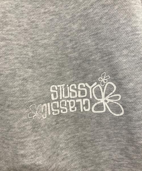 stussy（ステューシー）stussy (ステューシー) フラワープリント スウェット ショーツ グレー サイズ:Lの古着・服飾アイテム
