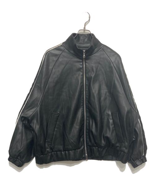HARE（ハレ）HARE (ハレ) フェイクレザードルマントラックジャケット ブラック サイズ:FREEの古着・服飾アイテム