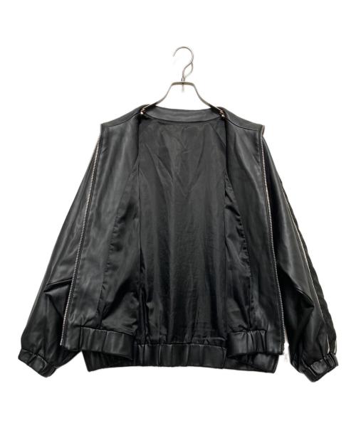 HARE（ハレ）HARE (ハレ) フェイクレザードルマントラックジャケット ブラック サイズ:FREEの古着・服飾アイテム