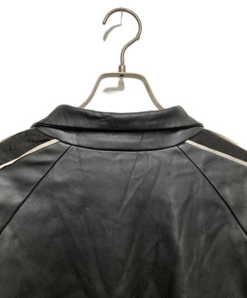 HARE（ハレ）HARE (ハレ) フェイクレザードルマントラックジャケット ブラック サイズ:FREEの古着・服飾アイテム