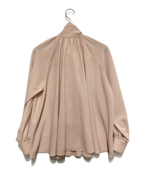 M-premierBLACK（エムプルミエブラック）M-premierBLACK (エムプルミエブラック) ボウタイギャザーブラウス ピンク サイズ:36の古着・服飾アイテム