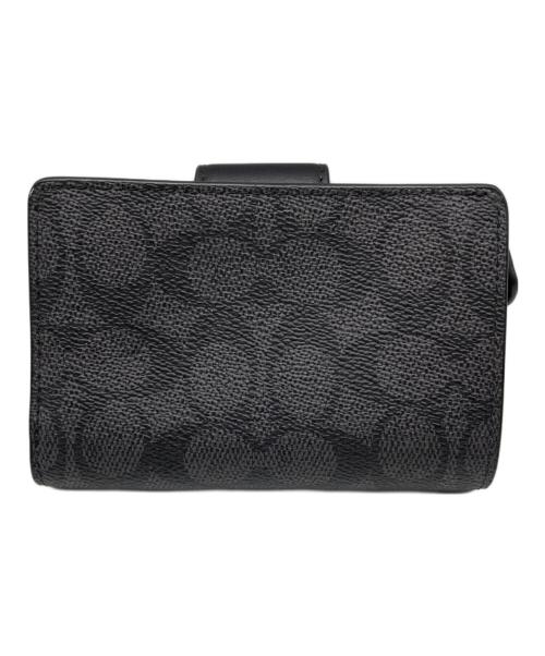 COACH（コーチ）COACH (コーチ) シグネチャー コーテッド キャンバス ミディアム コーナー ジップ ウォレットの古着・服飾アイテム