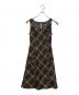 BURBERRY BLUE LABEL（バーバリー ブルー レーベル）の古着「ノースリーブチェックワンピース」｜ブラウン