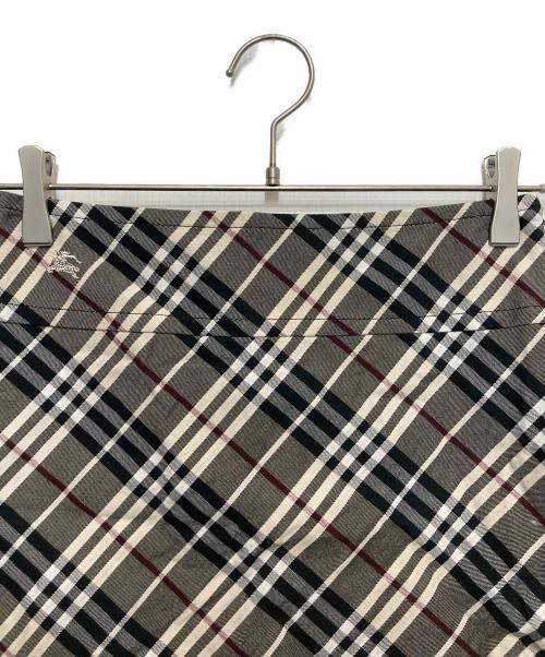 BURBERRY BLUE LABEL（バーバリー ブルー レーベル）BURBERRY BLUE LABEL (バーバリー ブルー レーベル) チェックスカート グレー サイズ:SIZE 36の古着・服飾アイテム