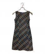 BURBERRY BLUE LABELバーバリー ブルー レーベル）の古着「ノースリーブワンピース」｜ブラウン